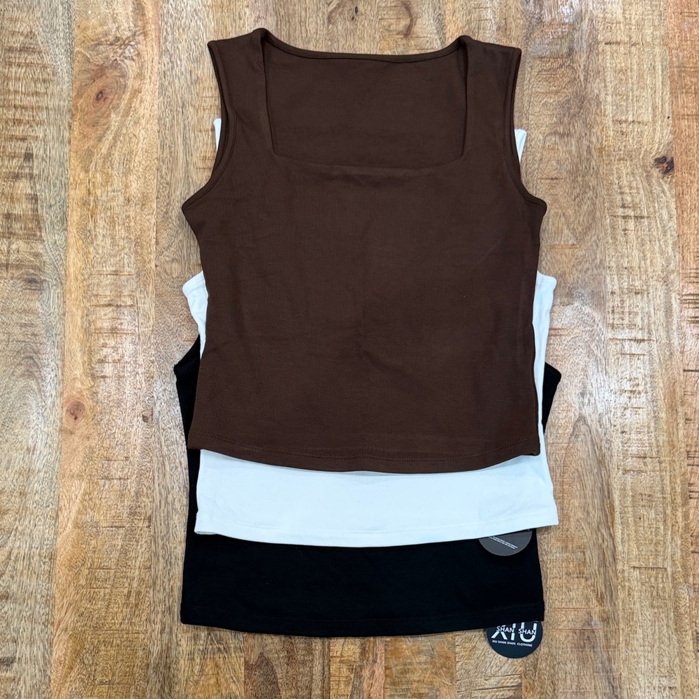 3 for $10 cropped sleeveless tops